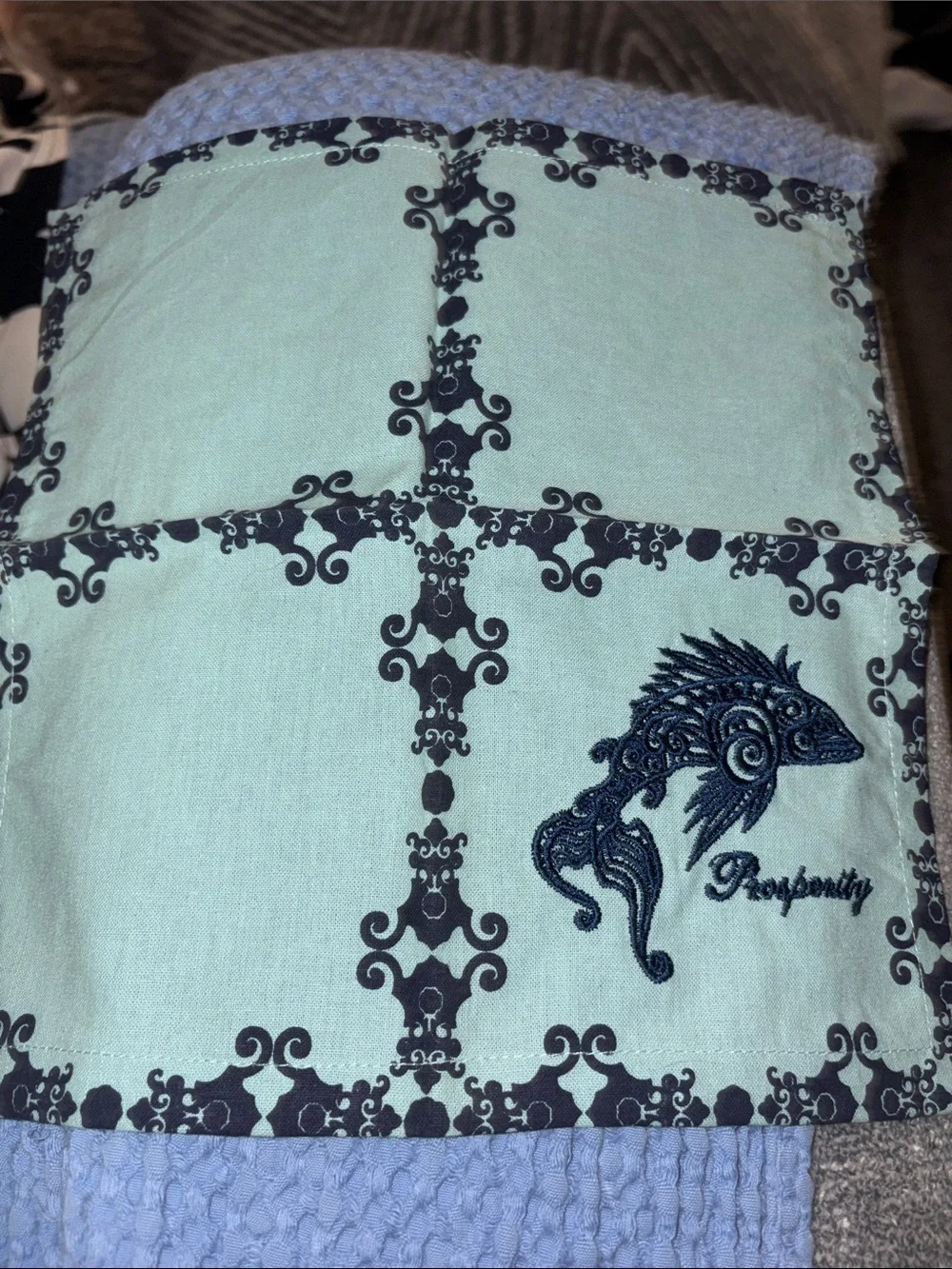 Teavana tea towel : Decorative Embroidered Set - Multicolor : rare